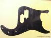 BARE PRECISION BASS GUITAR PICKGUARD SOLID BLACK B